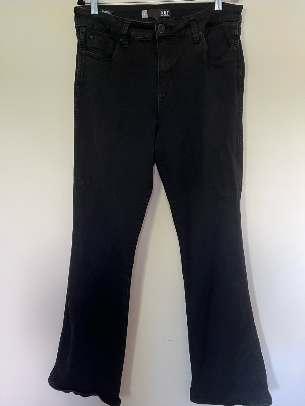 Kut from the Kloth Black Wide-Leg Flare Jeans